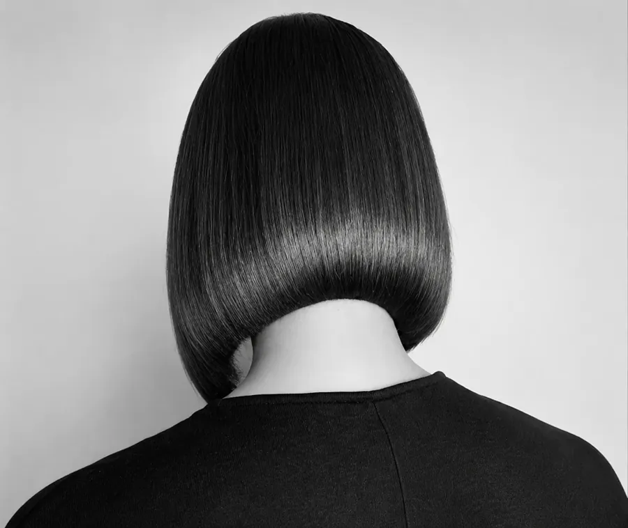 Sleek black bob cut — GK Hair Salon